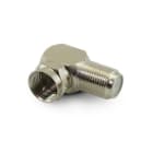 ALPHA ELETTRONICA - Adattatore a 90° da presa F a spina F 86-032