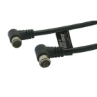 ALPHA ELETTRONICA - Cavo da spina F rapida a 90° a spina F rapida a 90° - Nero - 2m