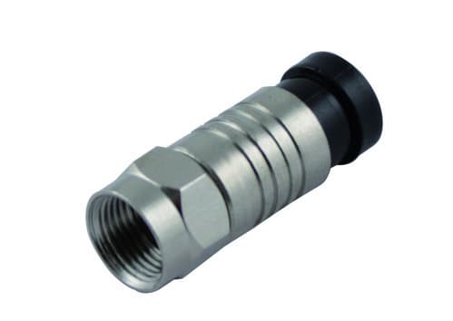 ALPHA ELETTRONICA - Spina F a compressione per cavo 6,1mm