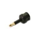 ALPHA ELETTRONICA - Adattatore ottico da presa Toslink a spina jack 3,5mm digitale - Nero