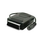 ALPHA ELETTRONICA - Adattatore da spina scart a presa scart, Presa jack Ø3,5mm Stereo
