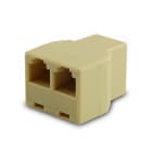 ALPHA ELETTRONICA - Adattatori telefonici modulari RJ45 8P8C da presa a doppia presa 94-404