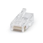 ALPHA ELETTRONICA - Spina RJ45 8P8C Cat.5e UTP AWG24-26 Passante - Contatti dorati 94-914/5