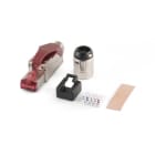 ALPHA ELETTRONICA - Spina modulare 8P8C RJ45 Cat.8.1 Schermata - Contatti dorati - Per cavo rigido e flessibile - Chiusura ad avvitamento