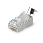ALPHA ELETTRONICA - Spina RJ45 8P8C Cat.6A FTP AWG23 Passante - Contatti dorati