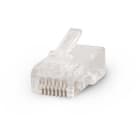 ALPHA ELETTRONICA - Spina RJ45 8P8C Cat.6 UTP AWG23-24 - Contatti dorati 94-918/3