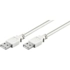 ALPHA ELETTRONICA - Cavo USB 2.0 da USB tipo-A Maschio a USB tipo-A Maschio - 0,48 Gbps - 1,8m - Bianco