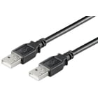 ALPHA ELETTRONICA - Cavo USB 2.0 da USB tipo-A Maschio a USB tipo-A Maschio - 0,48 Gbps - 3m - Nero