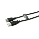 ALPHA ELETTRONICA - Cavo USB 2.0 da USB tipo-A maschio a USB tipo-A femmina - 0,48 Gbps - 1,8m - Nero