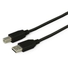ALPHA ELETTRONICA - Cavo USB 2.0 da USB tipo-A maschio a USB tipo-B maschio - 0,48 Gbps - 5m - Nero