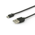 ALPHA ELETTRONICA - Cavo USB 2.0 da USB tipo-A maschio a USB Micro-B maschio - 0,48 Gbps - 1m - Nero