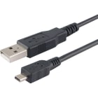 ALPHA ELETTRONICA - Cavo USB 2.0 da USB tipo-A maschio a USB mini-B maschio 8 pin - 0,48 Gbps - 1,8m - Nero