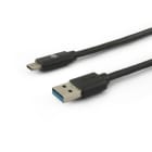 ALPHA ELETTRONICA - Cavo USB 3.2 da USB tipo-A maschio a USB tipo-C maschio - 5 Gbps - 1m - Nero