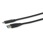 ALPHA ELETTRONICA - Cavo USB 3.2 da USB tipo-A maschio a USB tipo-C maschio - 5 Gbps - 1m - Nero