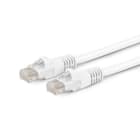 ALPHA ELETTRONICA - Cavo di rete Patch in Rame Cat. 6 Bianco U/UTP 0,5m