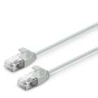 ALPHA ELETTRONICA - Cavo di rete Patch Slim in Rame Cat. 6 Grigio U/UTP LSZH 2m