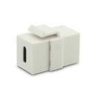ALPHA ELETTRONICA - Presa Keystone USB Tipo C F/F - Bianco