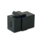 ALPHA ELETTRONICA - Presa Keystone USB Tipo C F/F - Nero