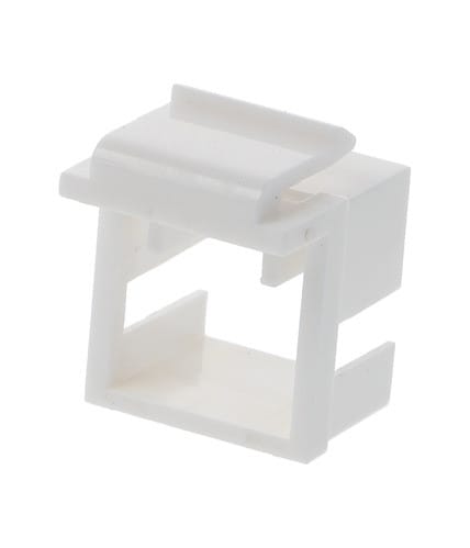 ALPHA ELETTRONICA - Adattatore keystone bianco per bussole fibra ottica SC/LC Simplex/Duplex