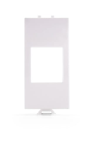 ALPHA ELETTRONICA - Adattatore keystone per placca ABB Chiara - Bianco 96-300-02