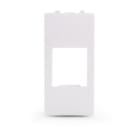 ALPHA ELETTRONICA - Adattatore keystone per placca ABB Mylos - Bianco
