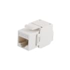ALPHA ELETTRONICA - Presa Keystone 8P8C RJ45 non schermata - Cat.6a - UTP - Crimpaggio senza utensile - Bianca