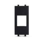 ALPHA ELETTRONICA - Adattatore keystone per placca AVE Tekla - Nero Antracite