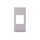 ALPHA ELETTRONICA - Adattatore keystone per placca BTicino Axolute - HC Clear (Grigio)