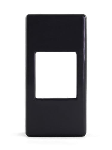 ALPHA ELETTRONICA - Adattatore keystone per placca GEWISS System - Nero 96-600-06