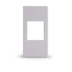 ALPHA ELETTRONICA - Adattatore keystone per placca Legrand Vela - Bianco 96-700-01