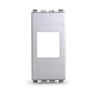 ALPHA ELETTRONICA - Adattatore keystone per placca Vimar Eikon - Grigio