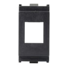 ALPHA ELETTRONICA - Adattatore keystone per placca Vimar Idea - Nero