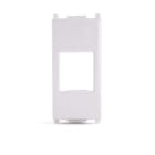 ALPHA ELETTRONICA - Adattatore keystone per placca Vimar Plana - Bianco