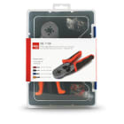 ALPHA ELETTRONICA - Kit valigetta pinza 98-119 aggraffatrice per terminali a bussola con sezioni da 0,25 a 6mm² - AWG23-10