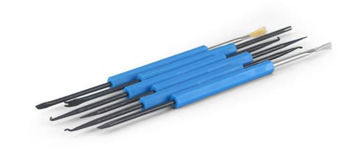 ALPHA ELETTRONICA - Kit di 6 piccoli utensili per modificare e pulire circuiti stampati