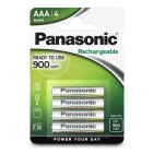 ALPHA ELETTRONICA - Pila Ricaricabile - AAA 900mAh - Blister 4 pezzi
