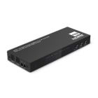 ALPHA ELETTRONICA - Matrice HDMI®, 4 In - 2 Out 4K@60Hz - Con Scaler - HDR - estrazione audio