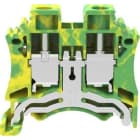 ALPHA ELETTRONICA - Morsetto serrafilo Din DC 0,5÷10mm² giallo-verde