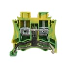 ALPHA ELETTRONICA - Morsetto serrafilo Din DC 0,5÷6mm² giallo-verde
