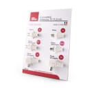 ALPHA ELETTRONICA - Espositore connettori d'antenna TV IEC 9,5mm - 21x14cm