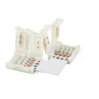 ALPHA ELETTRONICA - Kit di 10 connettori in PCB a "L" per strisce led RGB 10mm