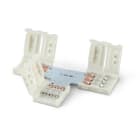 ALPHA ELETTRONICA - Kit di 10 connettori in PCB a "T" per nastri led CCT aggiustabile 10mm