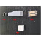 ALPHA ELETTRONICA - Kit passacavo - terminale e morsetto a vite per strisce Led 230V - IP20