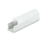 ALPHA ELETTRONICA - Profilo in alluminio anodizzato argento con copertura in PMMA opaca tonda - 2m