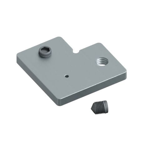 ALPHA ELETTRONICA - Giunzione angolare alluminio per profilo JO380/097 - predisposizione per sospensione - 2 grani inclusi