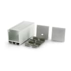 ALPHA ELETTRONICA - Profilo in alluminio grezzo con copertura in PC opaca piana - 2m - Accessori Inclusi