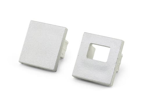 ALPHA ELETTRONICA - Kit terminali di chiusura plastici - adatti per profilo JO381/500, 501, 503