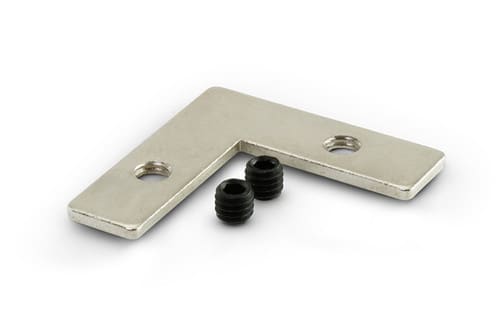 ALPHA ELETTRONICA - Giunto di fissaggio 90° esterno piatto - adatto per profilo JO381/507