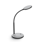 ALPHA ELETTRONICA - Lampada da tavolo a Led con interruttore - 4,8W - Silver