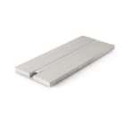 ALPHA ELETTRONICA - Profilo in alluminio con lastra in cartongesso - Copertura in PC opaca - 2m - Serie Linear Small